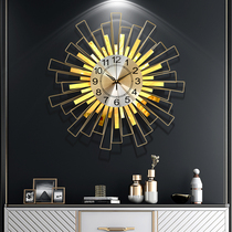 Watch wall clock Living room household fashion silent clock Modern simple personality creative clock decoration Light luxury hanging watch
