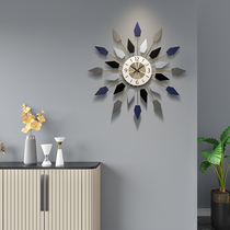 Nordic wall clock Living room creative decoration clock Fashion atmosphere Household mute hanging watch Simple modern light luxury watch