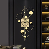 Watch wall clock Living room household fashion atmosphere mute hanging watch Entrance decoration Nordic trend creative light luxury clock
