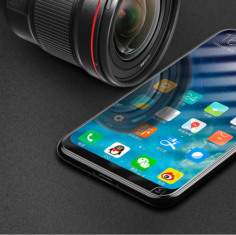 小米8钢化膜8se全屏mix2S抗蓝光max2原装6x