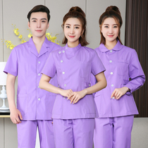 Nurses service short sleeve female summer split suit Long sleeves Long-sleeve nursing home Oral Doctor Care Work Suit Men