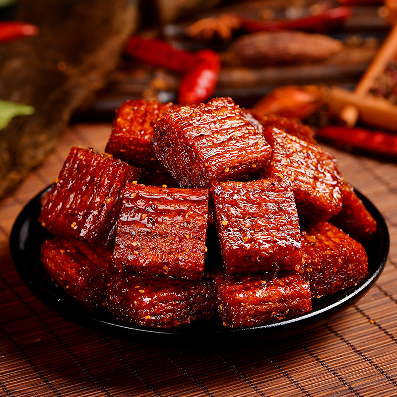 大刀肉辣条260g湖南麻辣零食小吃香辣味8090儿时辣片面筋大礼包