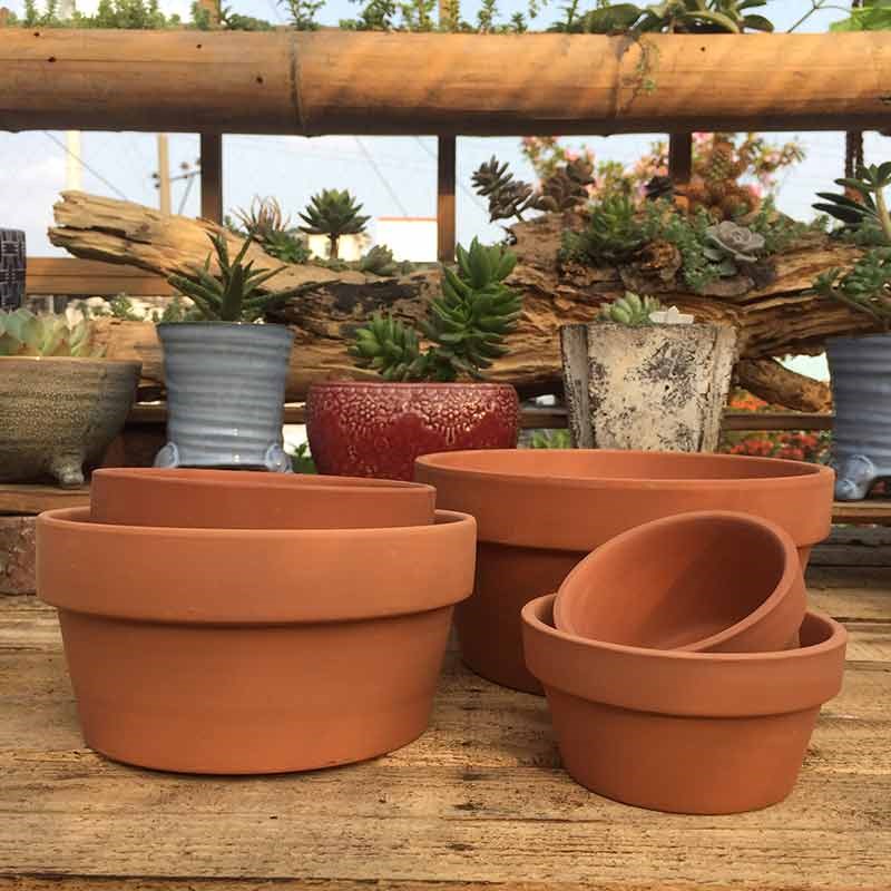 Red clay flowerpots meaty plant POTS international ceramics flowerpots short com.lowagie.text.paragraph Red clay round flowerpot bottom hole