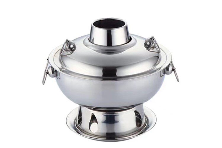 火锅炉木炭炉子电四川鸳鸯火锅镀铜炉火锅家用大号电子无线充电和