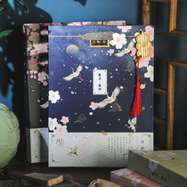 Chinese style ancient wind crane classmate record net red Funny graduation commemorative book Primary School student cartoon message book creative personality memoir Simple cute loose leaf book sub Korean version of male and female Address Book