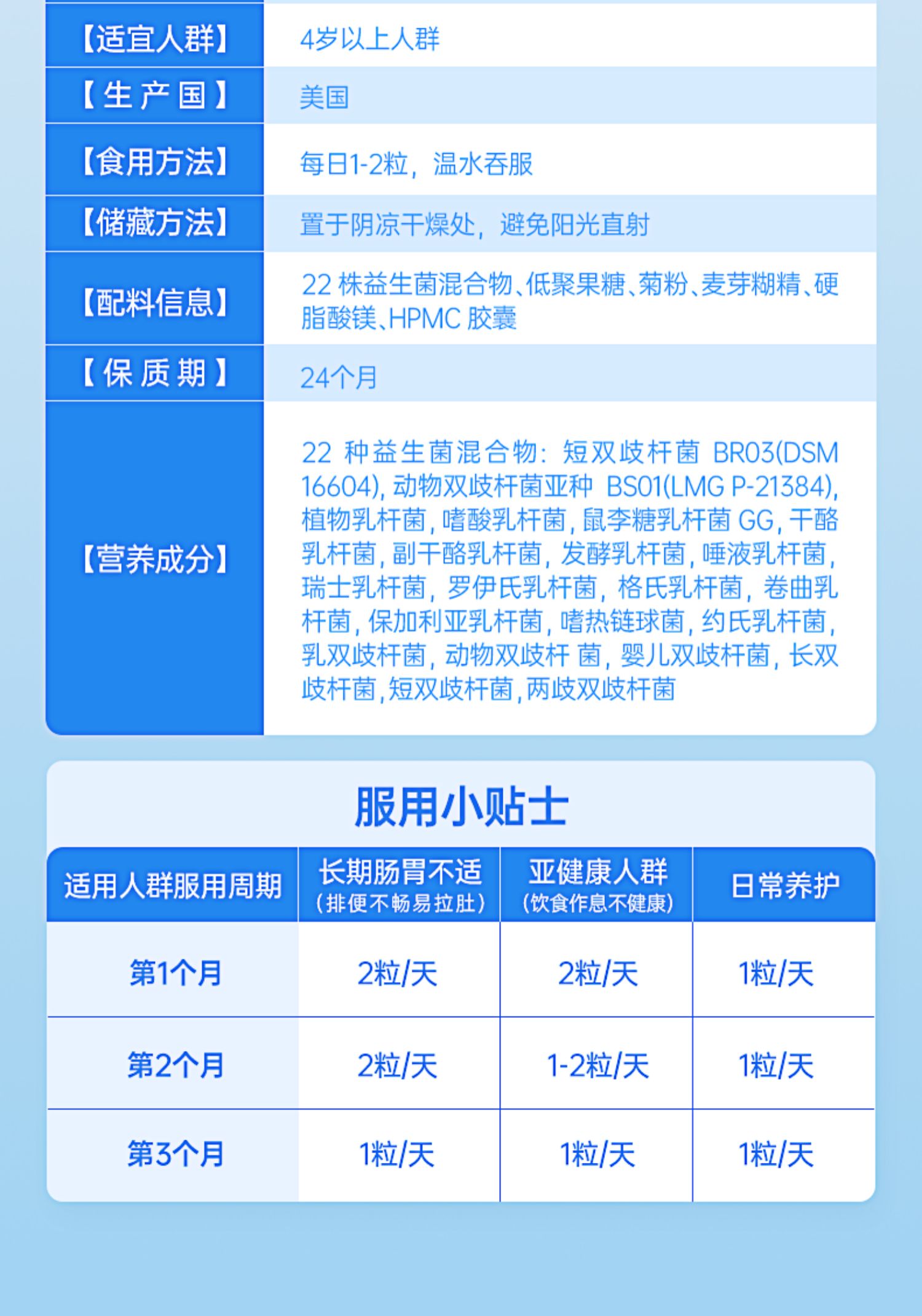 【科学配比】乐力益生菌调理肠胃60粒/瓶