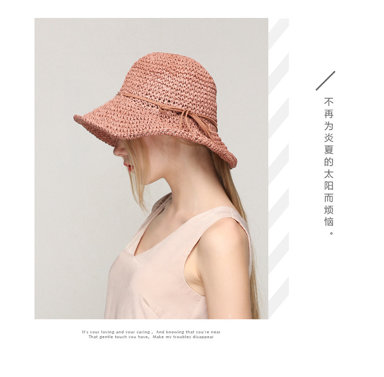 英伦草帽女夏小清新韩版文艺太阳帽子沙滩帽出