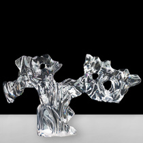 Transparent sculpture artwork Home fashion soft furnishings Accessories Modern hotel White abstract Taihu Stone sculpture