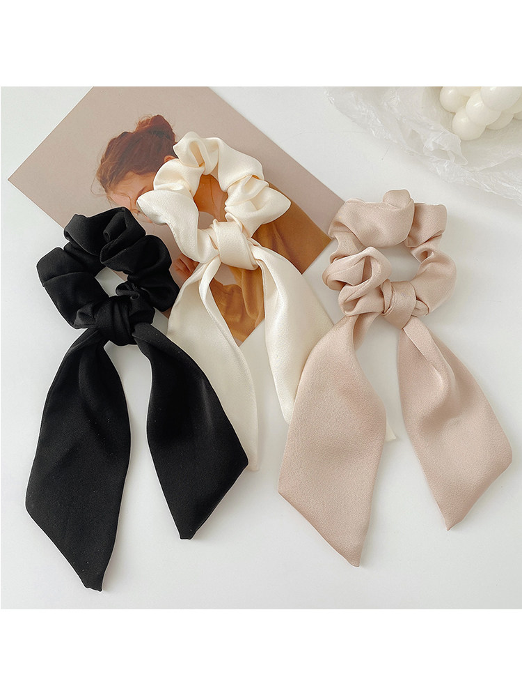 蝴蝶结发圈发带女飘带绑发绳韩国网红扎头发皮筋头饰ins气质头绳