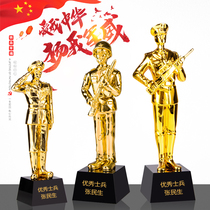 Veterans souvenirs customized to send veterans retired soldiers model custom-made military commemorative gifts