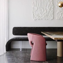 Net Red Rochburg Dining Chair Coffee Hall Casual Themed Dining Room Chair Profiled reception for a single creative art chair