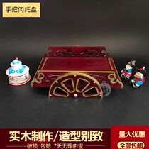 Roast Lamb Pan Peoples Featured Crafts Solid Wood Handlebar Meat Dishes Mongolian Bag Hotel Le Le Carole Styling Cutlery