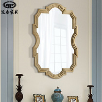 Guanding wall mirror European decorative mirror toilet sink bathroom wash table Wall style retro makeup mirror