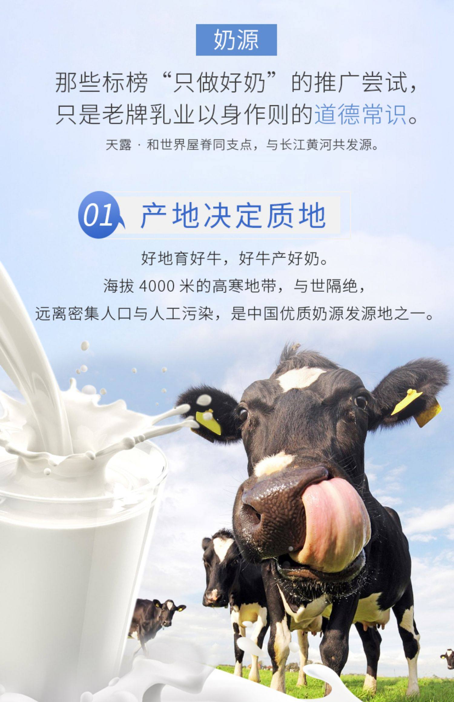 【天露】青海纯牛奶整箱180g*16袋