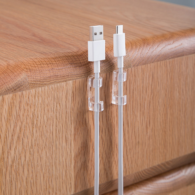 夹子插座线路自粘卡扣墙上电脑墙壁电线固定器理线器