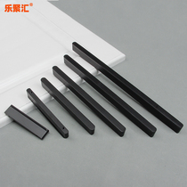 Modern simple light luxury T-shaped rounded cabinet Black custom long handle Large cabinet ultra-long drawer door handle