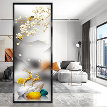 Art Glass Screen Partition Living Room Shelter For Home Decoration Net Red Light Extravaganza Wall Modern Minimalist Polychaeity Painting