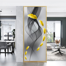 Modern Light Lavish Living Room Art Glass Screen Partition Wall Entrance House Xuan Guan Decoration Bedroom Shelter Net Red Small Family Type