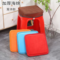 Thickened Cushion Square Chair Cushion Stool Butt Cushion Home Restaurant Hotel Chair Seat Cover All Season Universal Warm Cushion