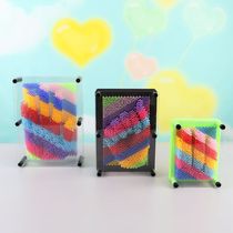 Colorful variety of needle painting handprint 3D hand mold Three-dimensional cloning creative gifts novelty magic hand mold needle carving
