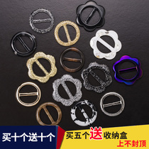 Knot buckle ring Korean womens clothing foot buckle diy adjustment buckle Joker decoration buckle clothes T-shirt knotting artifact