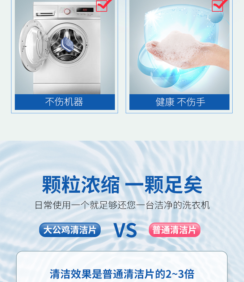 松下西门子滚筒式洗衣机槽清洁剂家用内筒专用消毒菌清洗泡腾片详情13