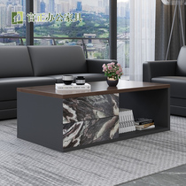 Simple modern apartment office sofa long tea table storage simple double corner cabinet small tea table small apartment table