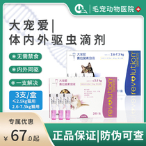 Big pet cat inside and outside integrated deworming drops to kill fleas and ear mites cat insecticide and insecticide