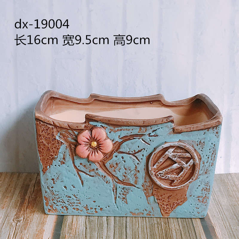 Creative flower POTS of jingdezhen ceramics, fleshy move Korean meaty plant a flower pot special large fleshy flower pot