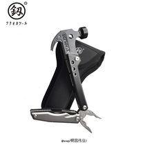 New products Japan Fukuoka portable combined tool multifunction folding pliers with goat corner hammer outdoor escape tool