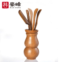 Haofeng Kungfu Tea Set Six Gentleman Tea Ceremony Accessories Set Office Home Japanese Chicken Wing Wood Tea Art Combination