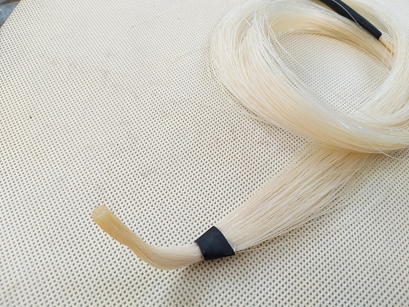 纯正高档弓毛二胡弓毛真马尾六星高级二胡备用马尾贴弦效果佳包邮_7折