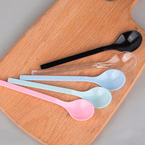 Spoon Round Head Spoon Takeaway Soup Fruit Puree Pudding Baby Congee Spoon Sweet Spoons Ice Cream Spoon Disposable