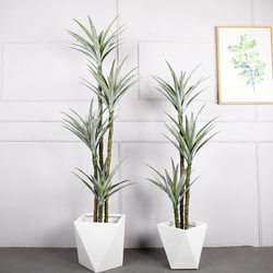 Nordic simulation green plant sisal simple large floor-standing tropical plant decoration potted fake tree simulation tree sisal tree