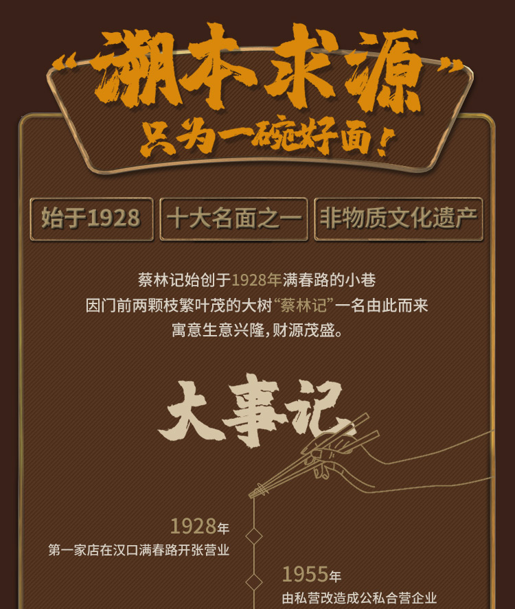 蔡林记正宗武汉热干面700g+675g2口味10人份