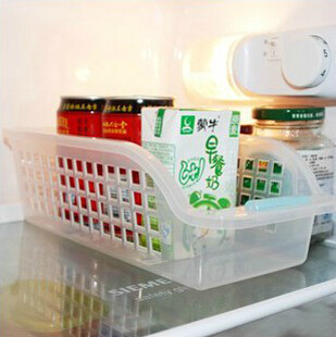 樱尚居 透明塑料 收纳箱手提储物箱 冰箱收纳盒 冷冻食品整理架产品展示图3