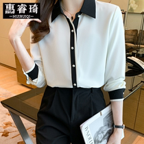 Lady Long Sleeve Shirt Woman Spring Dress 2022 New Very Fairy blouses ultra-fairy shirt design with a little crowdsourced design