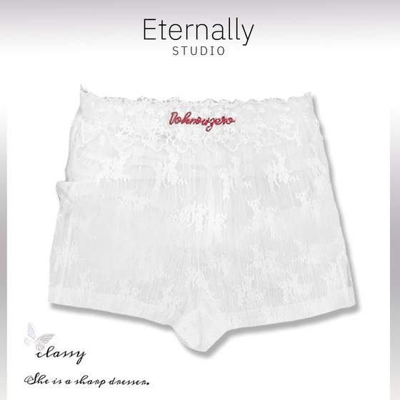 Eternally Move white embroidered lace inside pants women's atmosphere, loose waist hollow shorts
Eternally Move white embroidered lace inside pants women's atmosphere, loose waist hollow shorts
