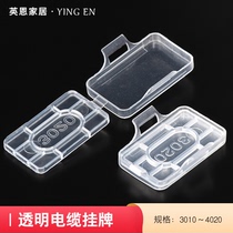 Waterproof cable action ID card plastic transparent signage wire Number label Ribbon Sign Plate ID Box