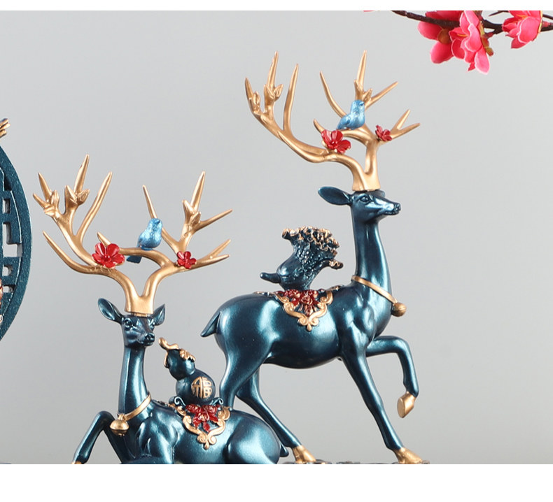 家居装饰品客厅电视柜酒柜摆设乔迁新居送朋友结婚礼物玄关鹿摆件