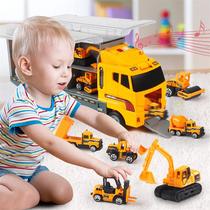 Childrens engineering fire toy car model simulation puzzle alloy car boy child baby boy 2 years old 3