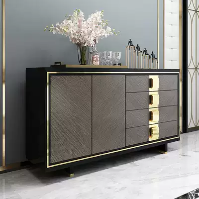 About the dream of the millennium American light luxury household baking paint porch cabinet dining room storage cabinet tea cabinet modern simple dining cabinet