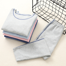 De Velvet seamless childrens thermal underwear set Boys and girls pajamas autumn and winter baby autumn clothes autumn pants