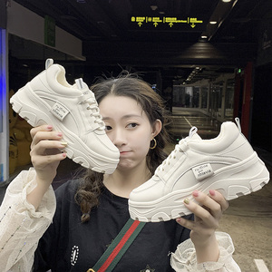 2021春季新款韩版老爹鞋女学生厚底增高运动鞋女休闲鞋子女潮