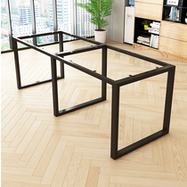 Iron table leg bracket office desk leg large plate table table frame metal tripod rock plate tile conference table leg bracket