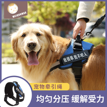 Vest dog traction rope Bite-proof Teddy Golden retriever walking dog rope Cat universal pet supplies