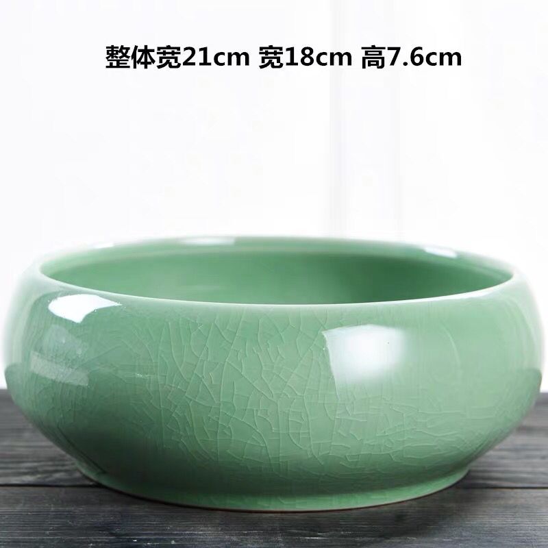 Hydroponic refers to big flowerpot copper ceramic other large aquatic grass without hole, water lily bowl lotus fleshy special offer a clearance