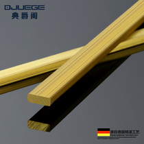 Dianjuege copper strip edge strip solid decorative strip inlaid floor pressure strip flat strip threshold stair anti-skid strip metal