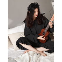 Pajamas women spring and autumn cotton long sleeve casual set 2021 new fashion Korean autumn and winter cotton home wear