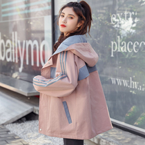 Pregnant women autumn coat small fashion Korean version belly trench coat cardigan Maternity coat spring and autumn wear loose